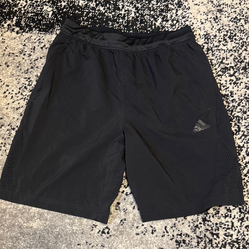 adidas Men’s Black Performance Athletic Shorts